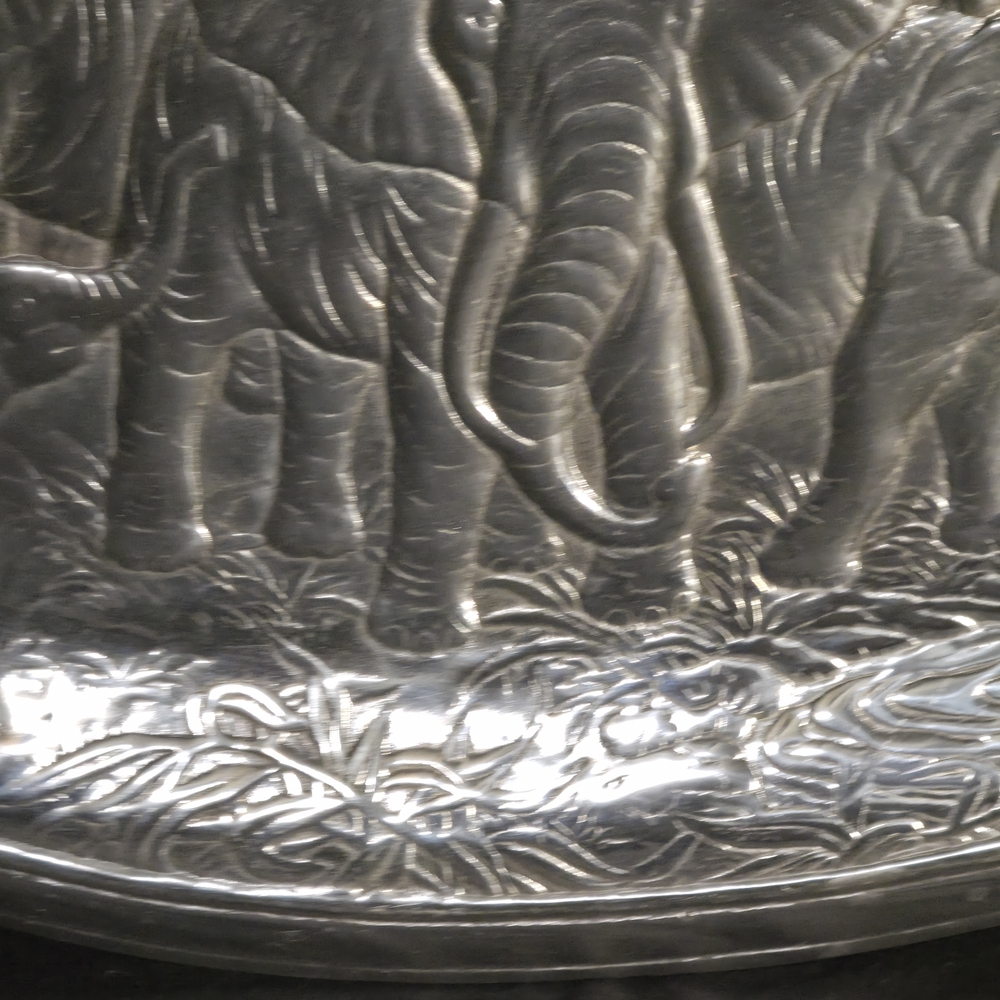 Silver Elephant Embossed Trays - Picture 5 of 9